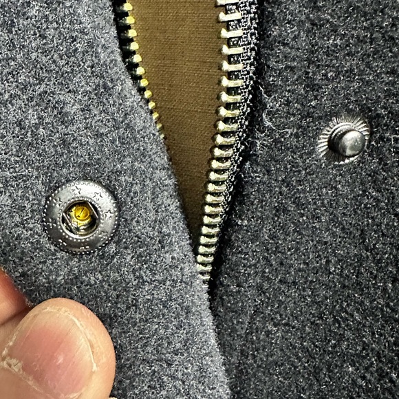 Kimi & Kai Maternity Tessa Gray Wool Blend Colorblock Lined Coat Jacket Size s - Picture 10 of 10